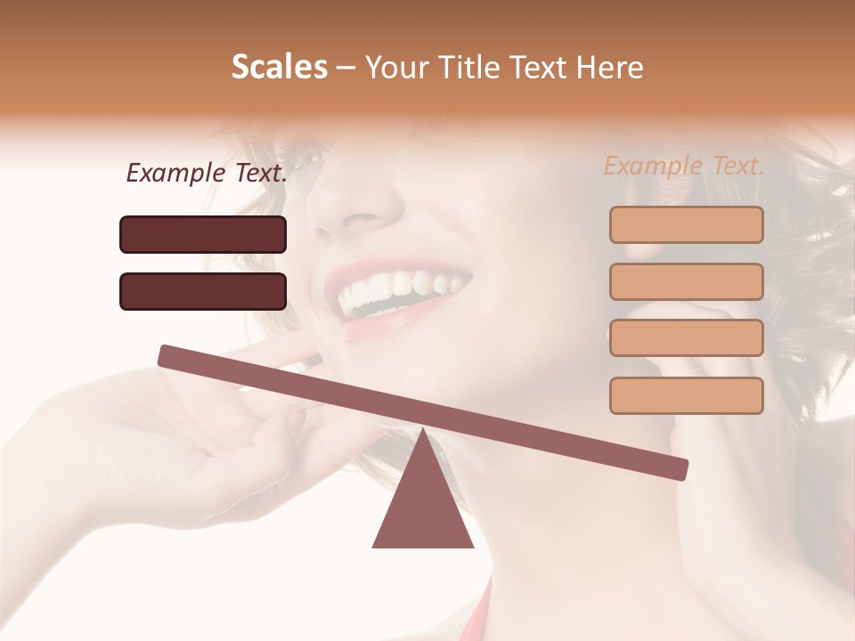 White Teeth Isolated On White PowerPoint Template