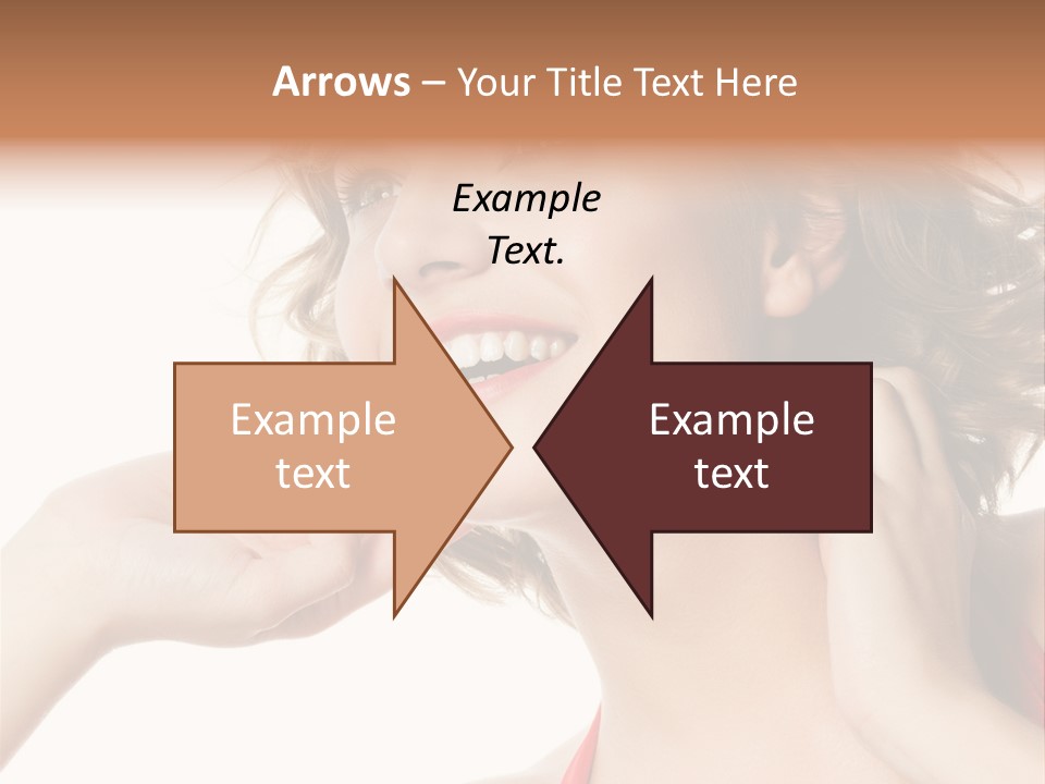 White Teeth Isolated On White PowerPoint Template