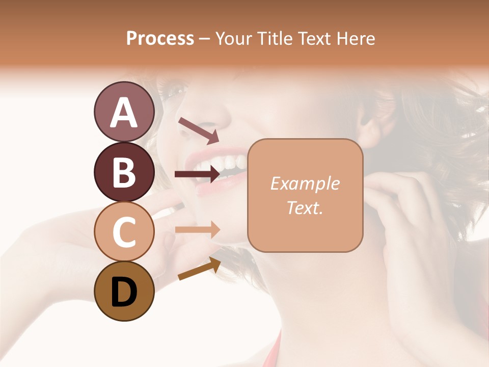 White Teeth Isolated On White PowerPoint Template