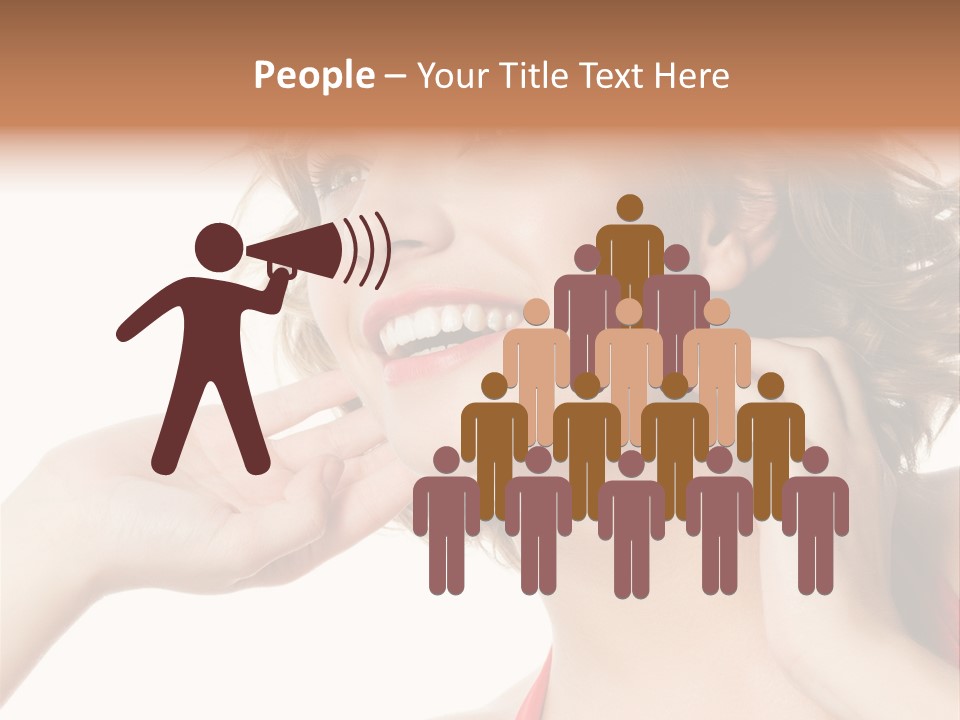 White Teeth Isolated On White PowerPoint Template