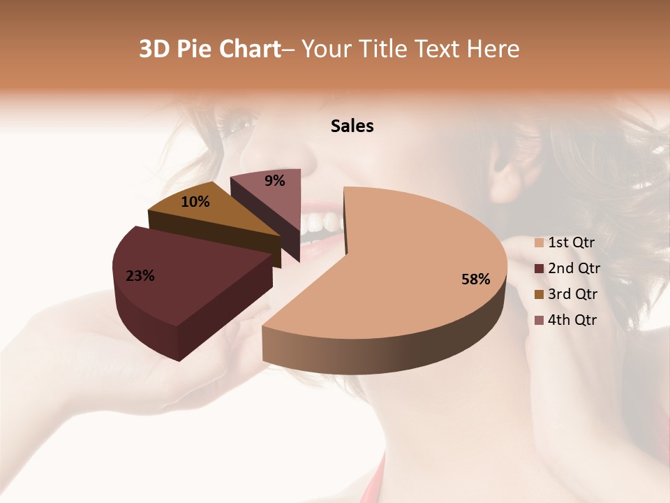 White Teeth Isolated On White PowerPoint Template