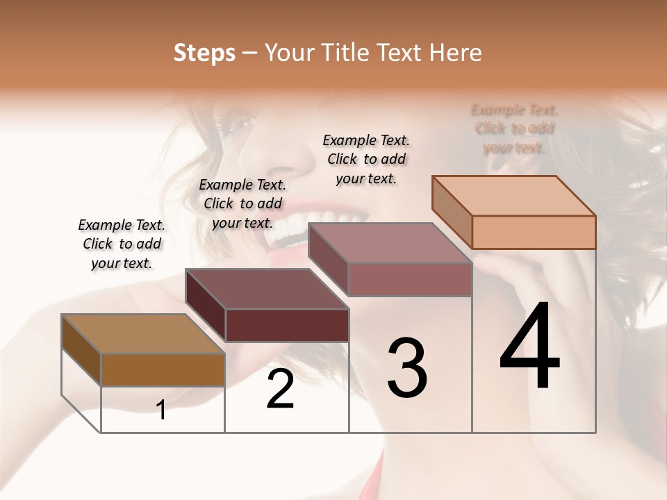 White Teeth Isolated On White PowerPoint Template