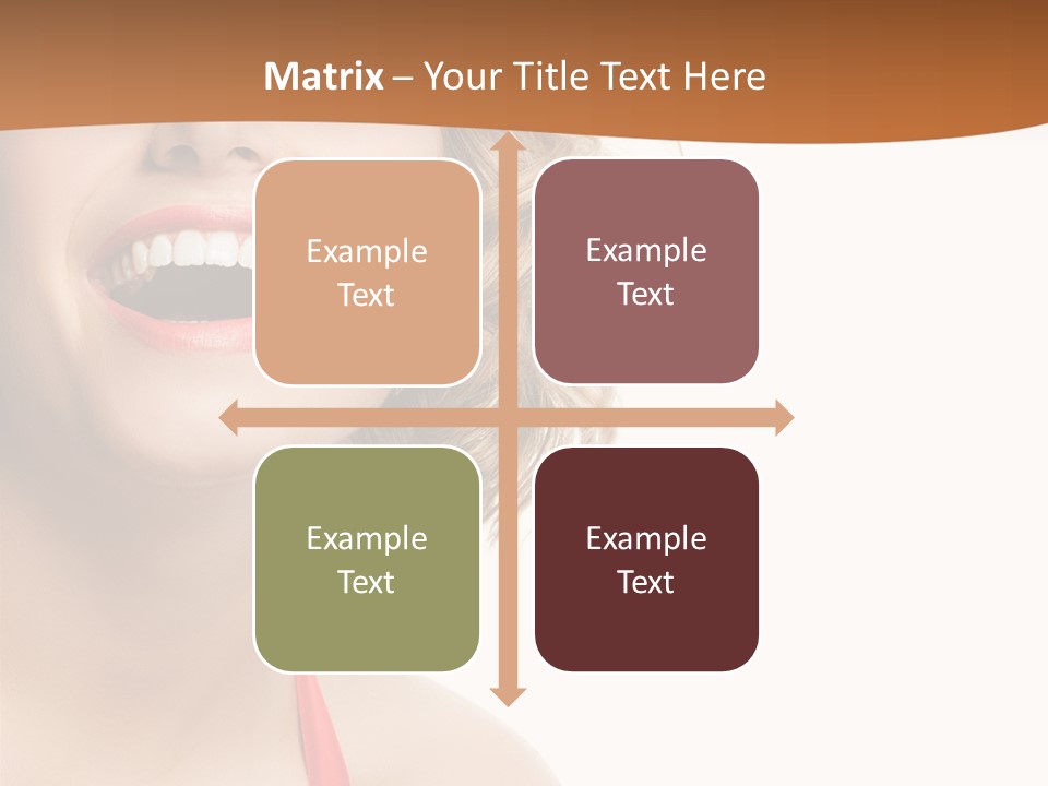 Beauty  Isolated On White PowerPoint Template