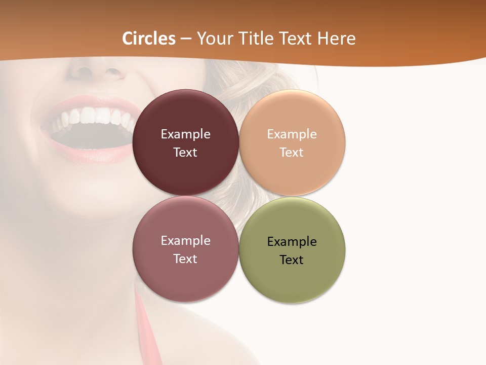 Beauty  Isolated On White PowerPoint Template