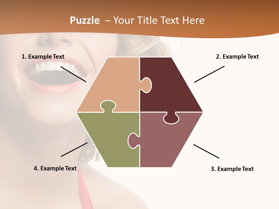 Beauty  Isolated On White PowerPoint Template