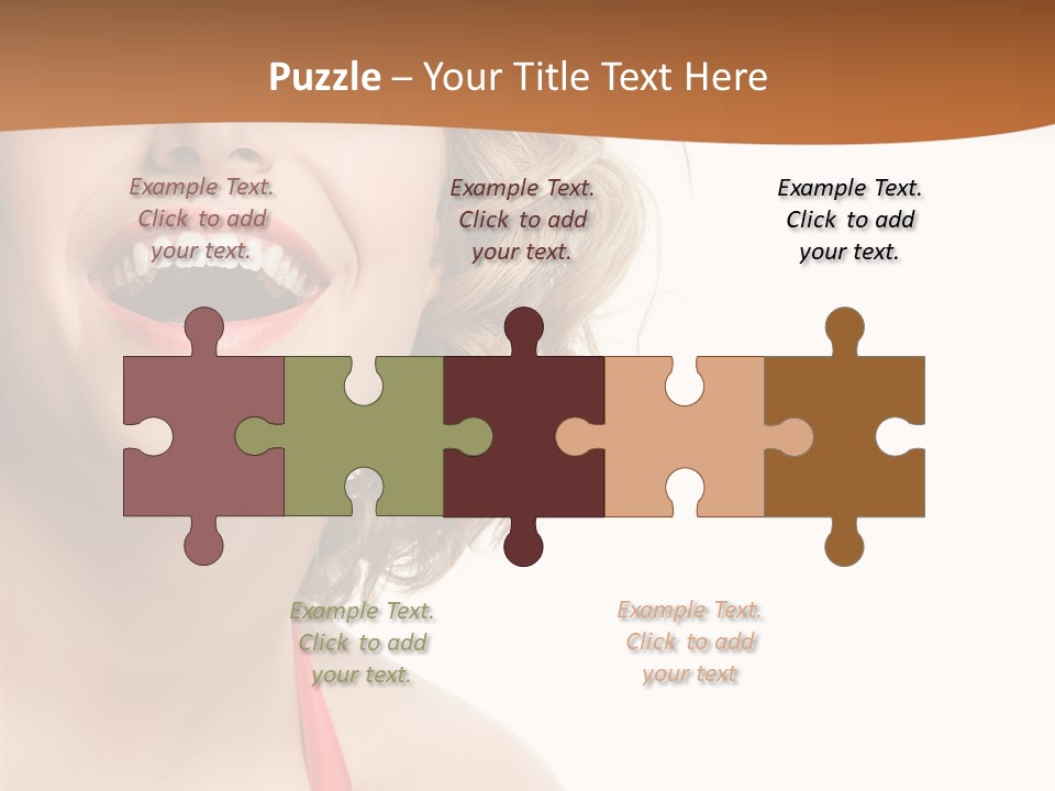 Beauty  Isolated On White PowerPoint Template