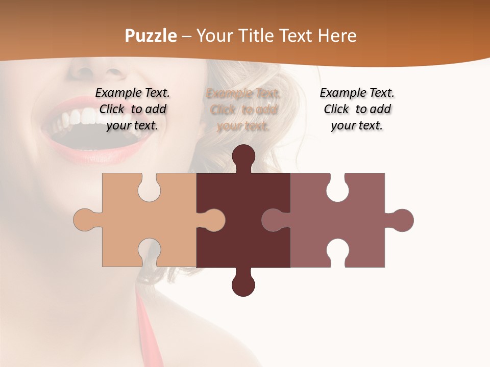 Beauty  Isolated On White PowerPoint Template