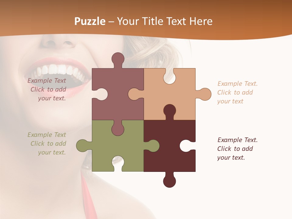 Beauty  Isolated On White PowerPoint Template