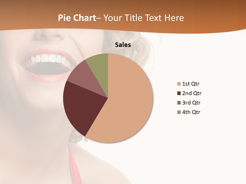 Beauty  Isolated On White PowerPoint Template