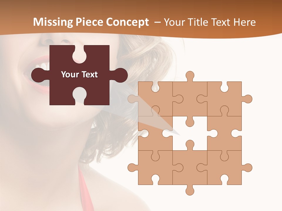 Beauty  Isolated On White PowerPoint Template