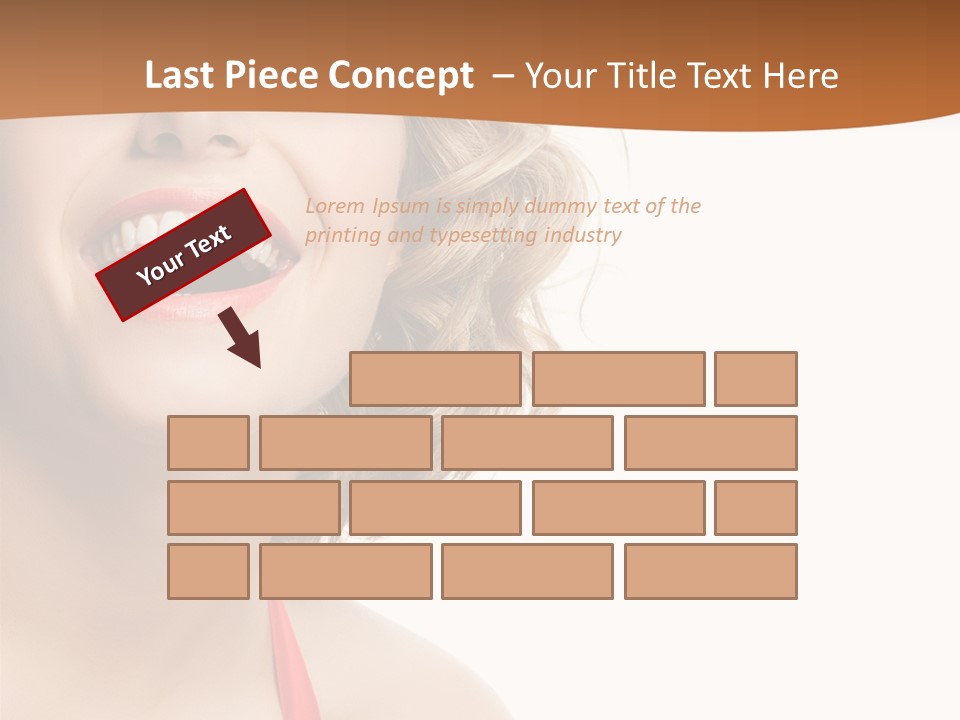 Beauty  Isolated On White PowerPoint Template