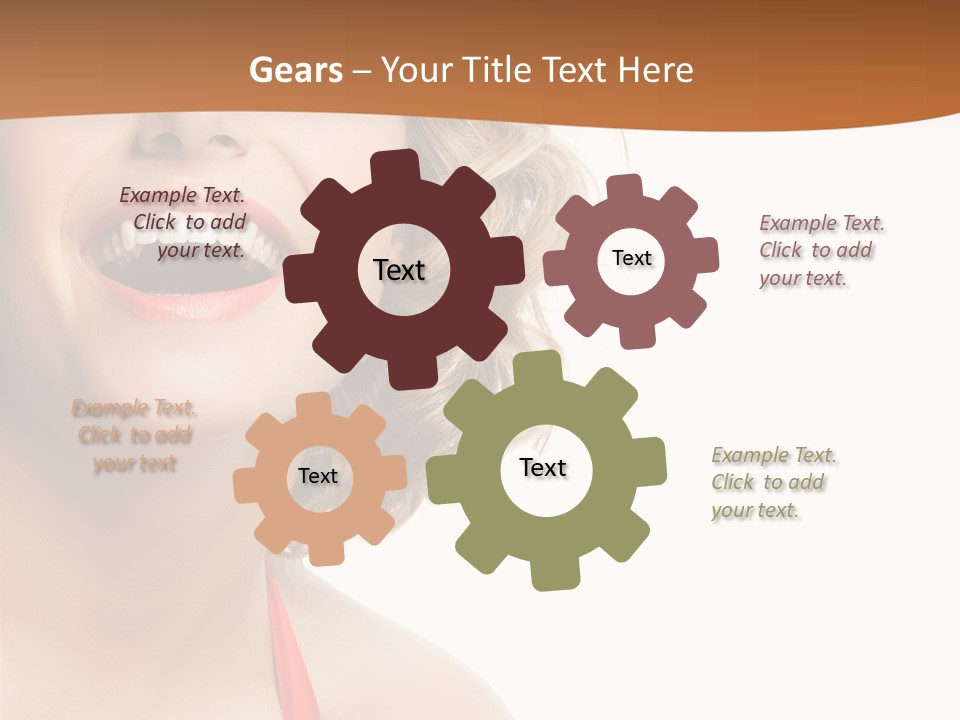 Beauty  Isolated On White PowerPoint Template