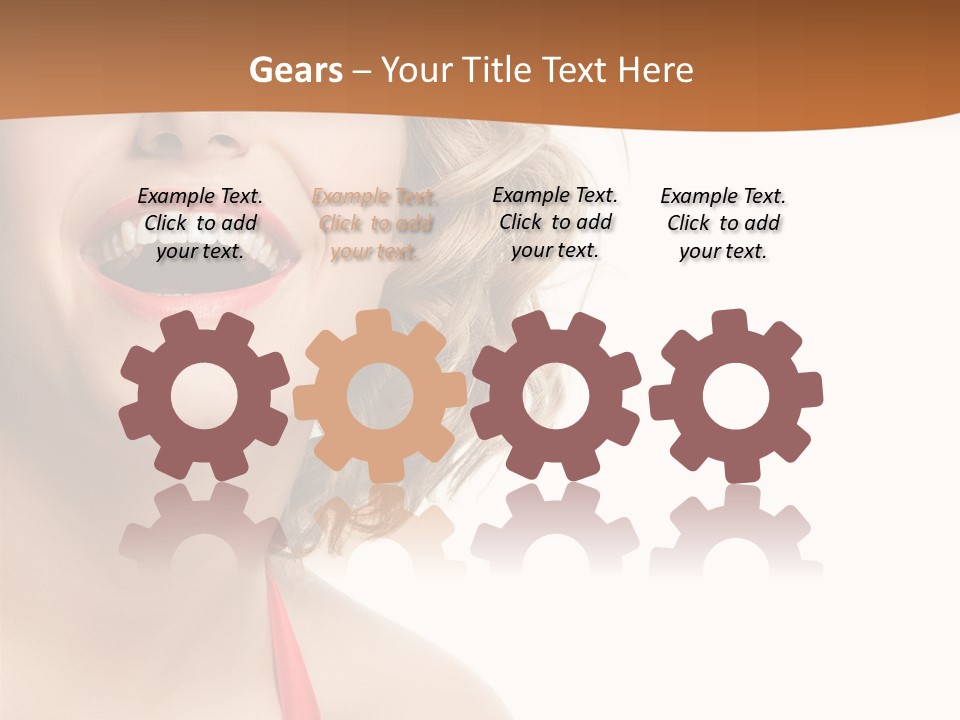 Beauty  Isolated On White PowerPoint Template