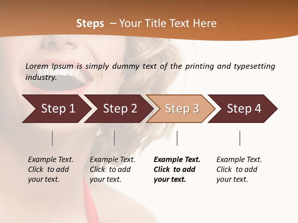 Beauty  Isolated On White PowerPoint Template