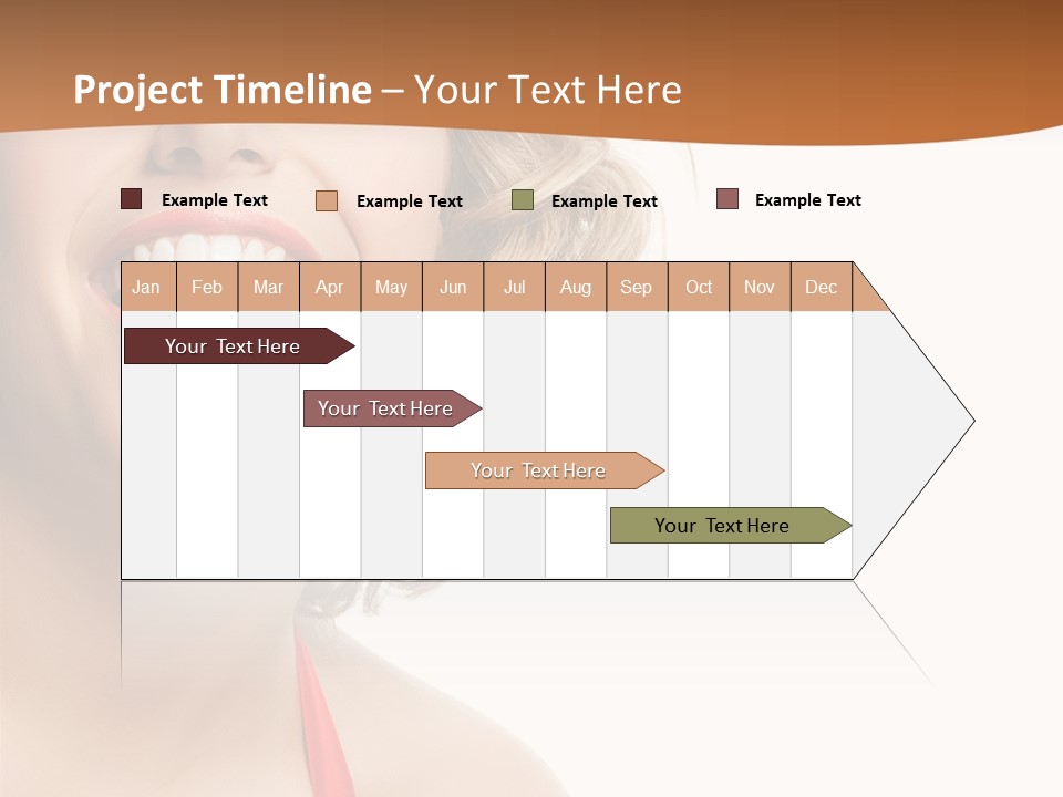 Beauty  Isolated On White PowerPoint Template