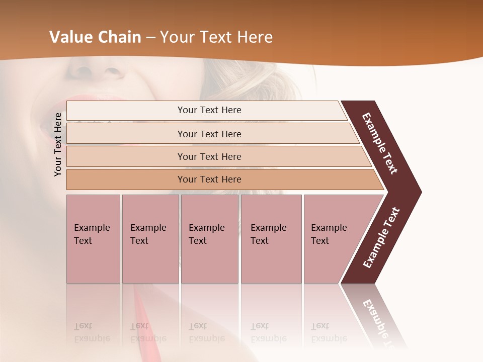 Beauty  Isolated On White PowerPoint Template