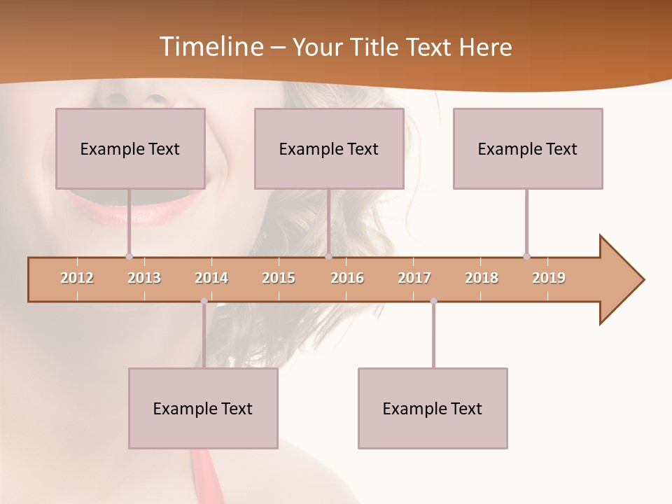 Beauty  Isolated On White PowerPoint Template