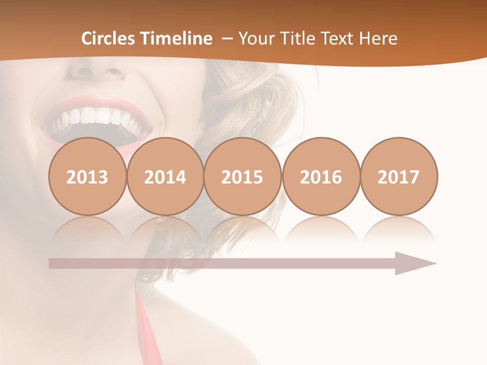 Beauty  Isolated On White PowerPoint Template