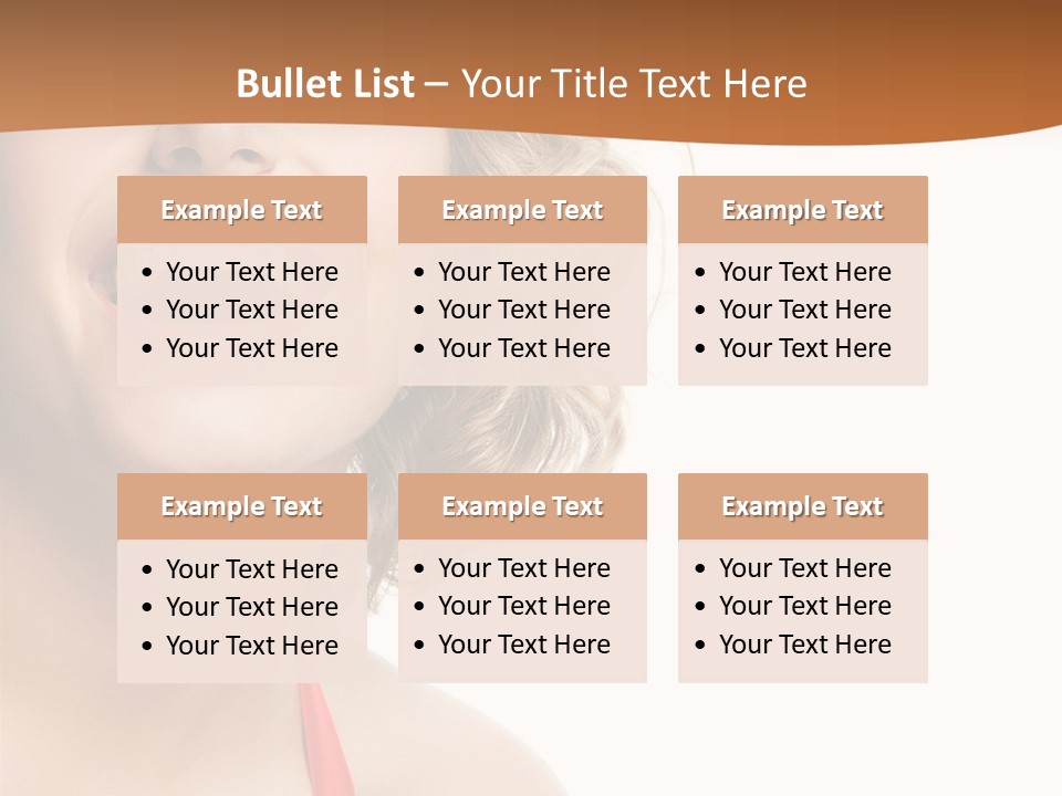 Beauty  Isolated On White PowerPoint Template