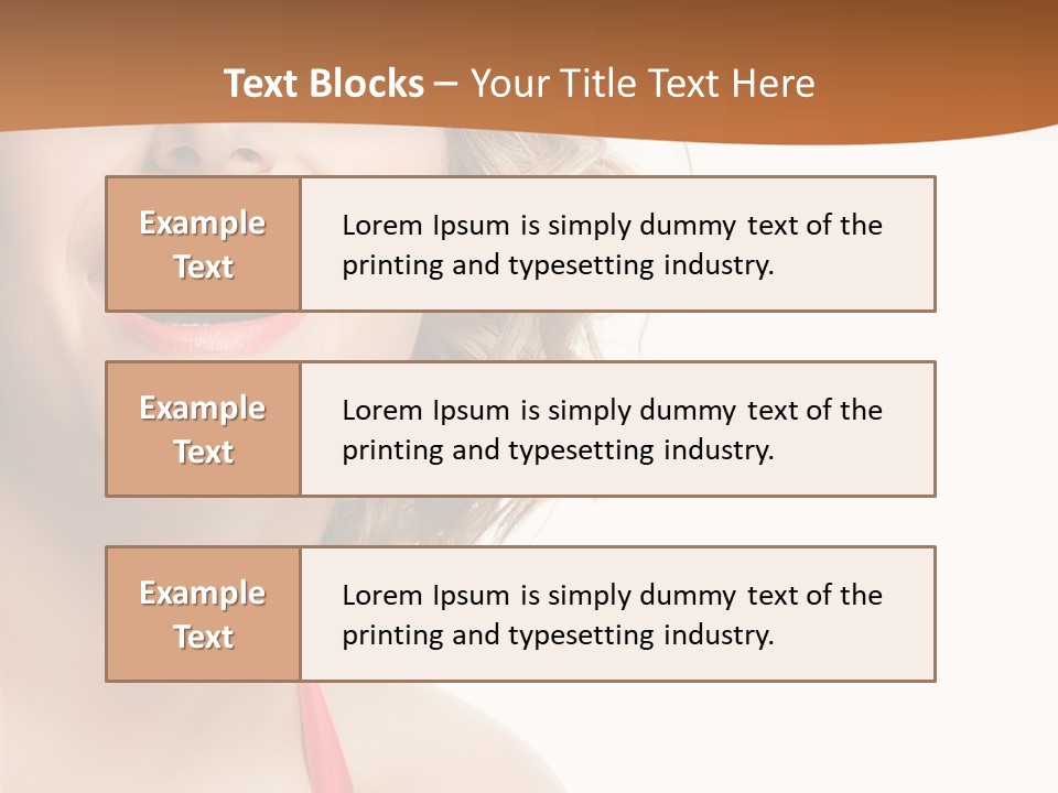 Beauty  Isolated On White PowerPoint Template