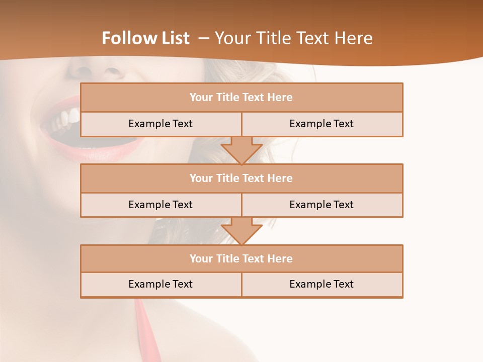 Beauty  Isolated On White PowerPoint Template