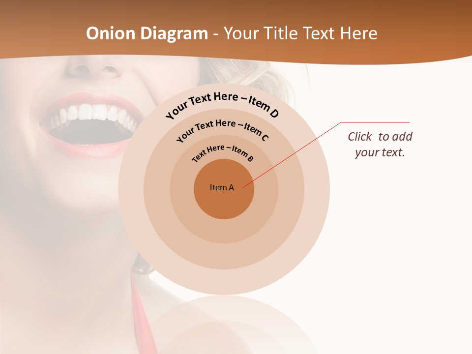 Beauty  Isolated On White PowerPoint Template