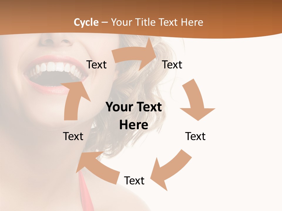 Beauty  Isolated On White PowerPoint Template