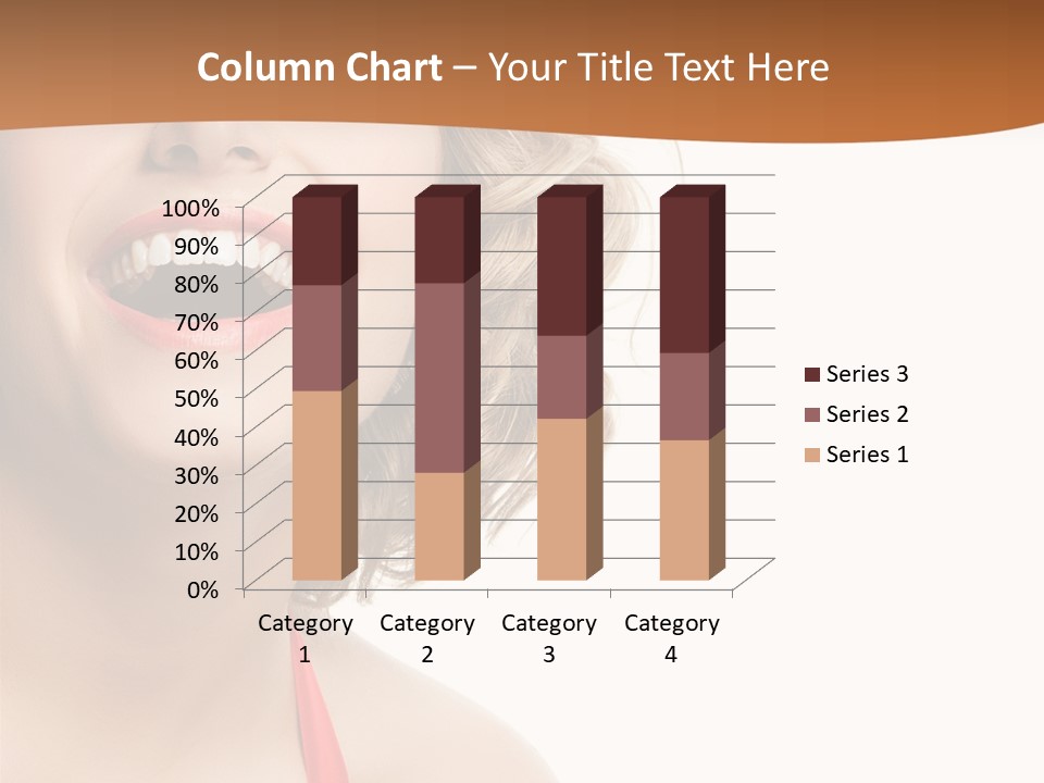 Beauty  Isolated On White PowerPoint Template