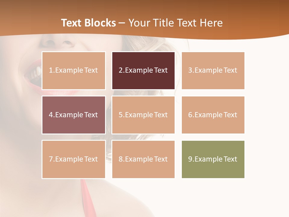 Beauty  Isolated On White PowerPoint Template