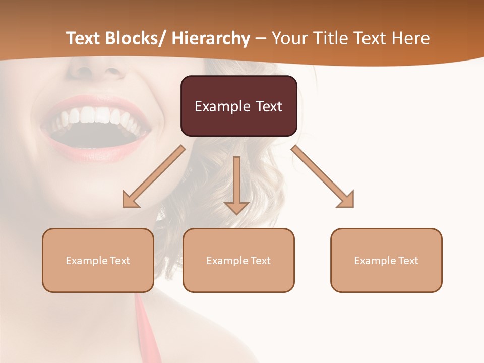 Beauty  Isolated On White PowerPoint Template