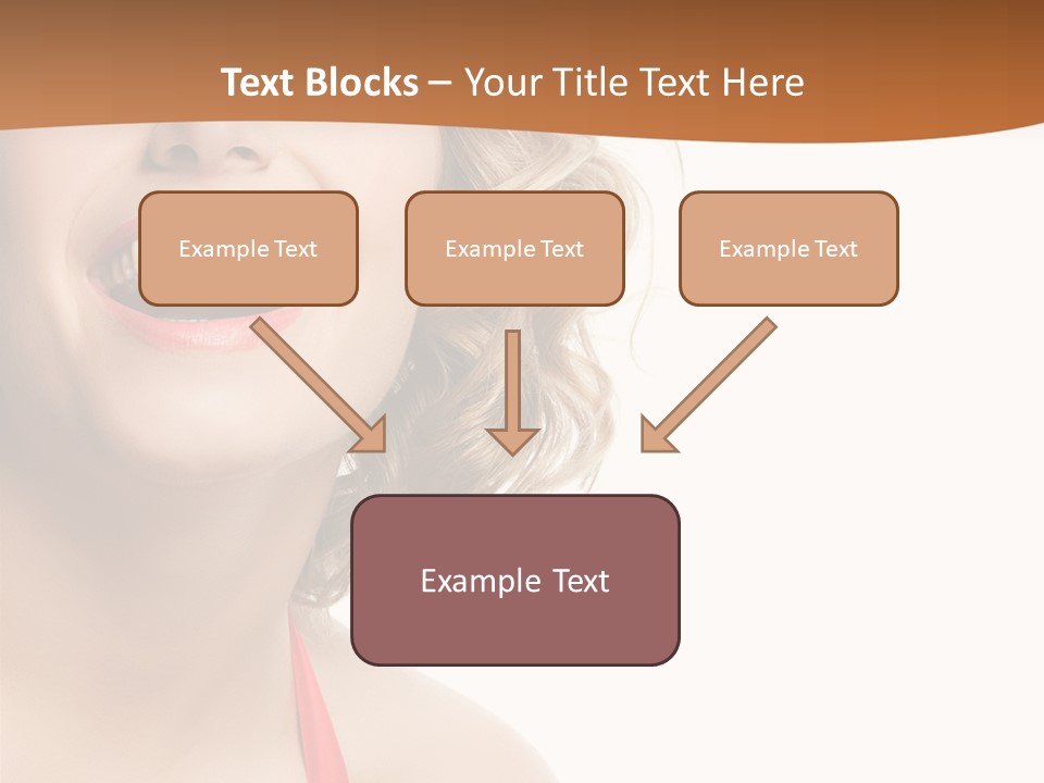 Beauty  Isolated On White PowerPoint Template