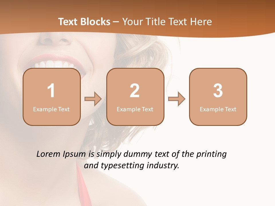 Beauty  Isolated On White PowerPoint Template