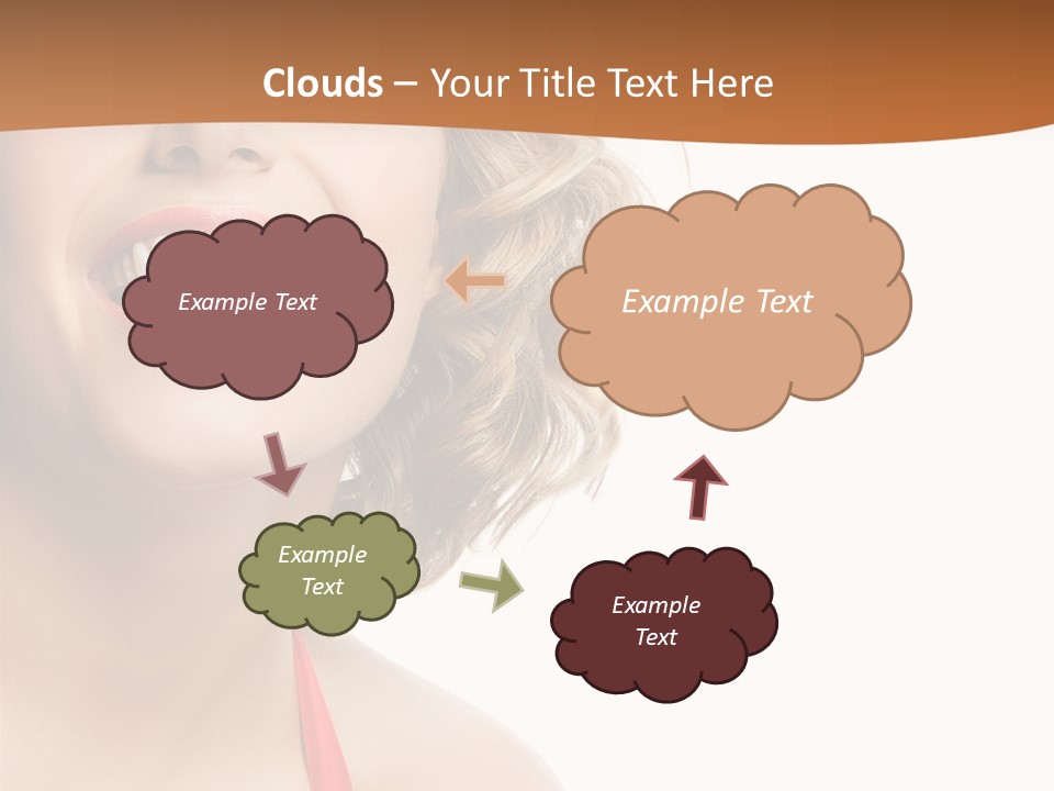 Beauty  Isolated On White PowerPoint Template