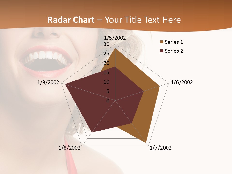 Beauty  Isolated On White PowerPoint Template