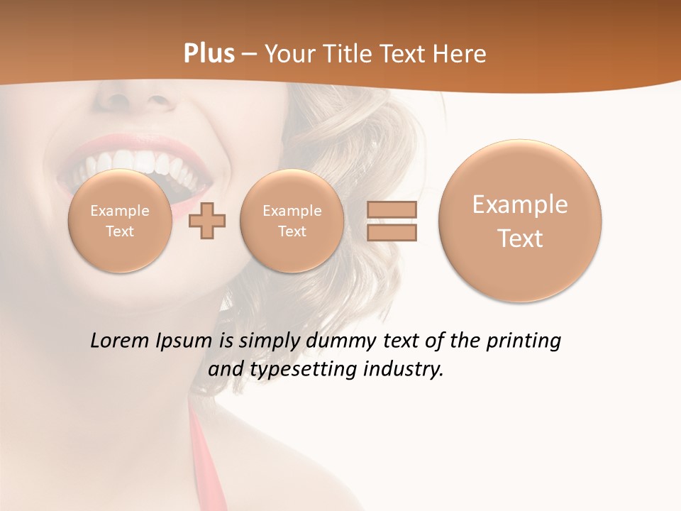 Beauty  Isolated On White PowerPoint Template