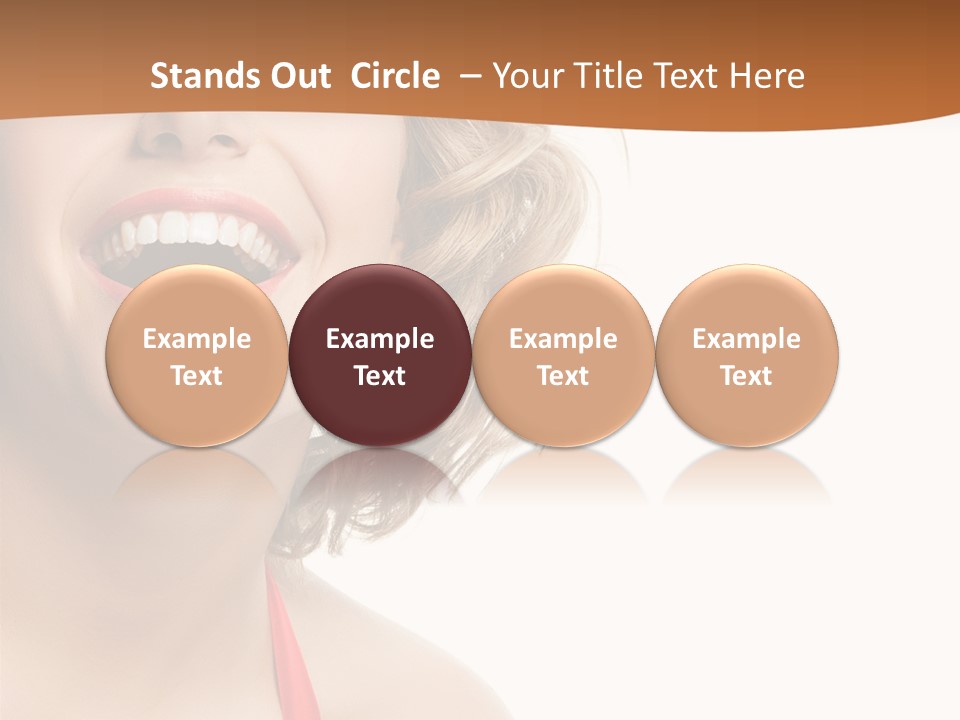 Beauty  Isolated On White PowerPoint Template