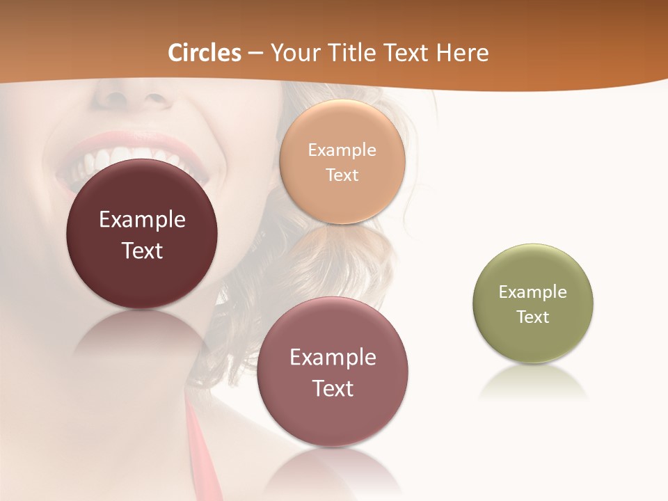 Beauty  Isolated On White PowerPoint Template