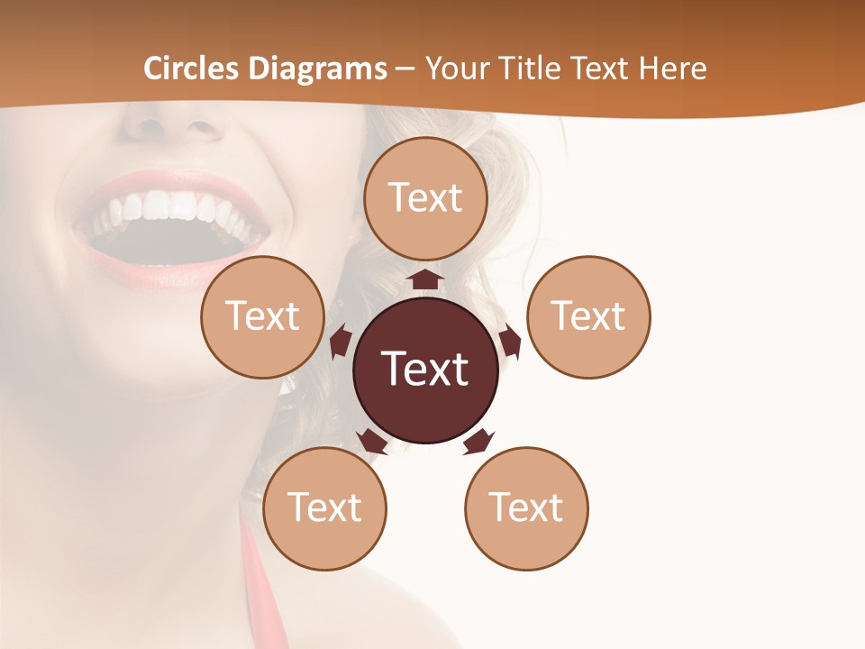 Beauty  Isolated On White PowerPoint Template