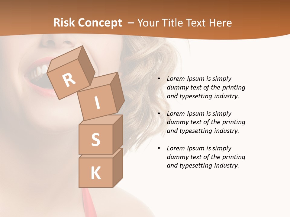 Beauty  Isolated On White PowerPoint Template