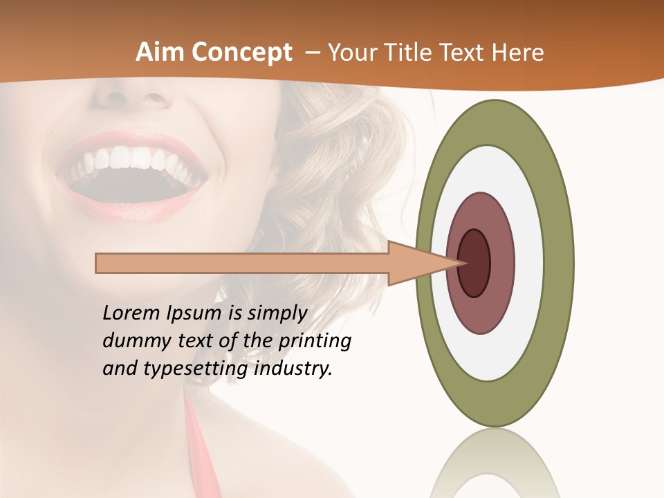 Beauty  Isolated On White PowerPoint Template