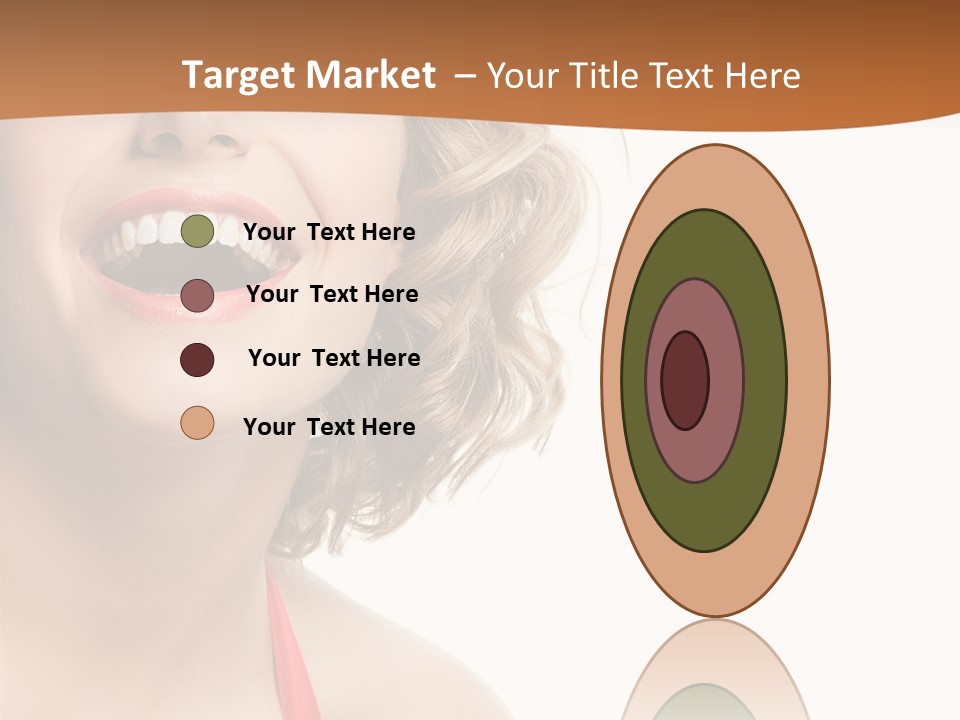 Beauty  Isolated On White PowerPoint Template