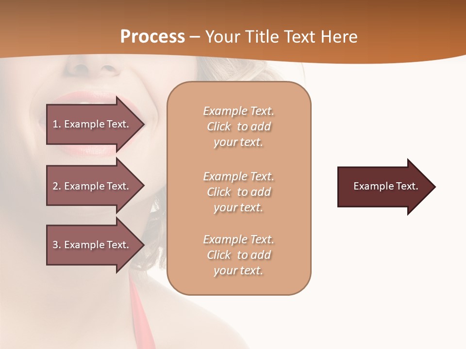 Beauty  Isolated On White PowerPoint Template