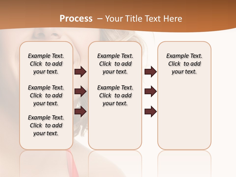 Beauty  Isolated On White PowerPoint Template