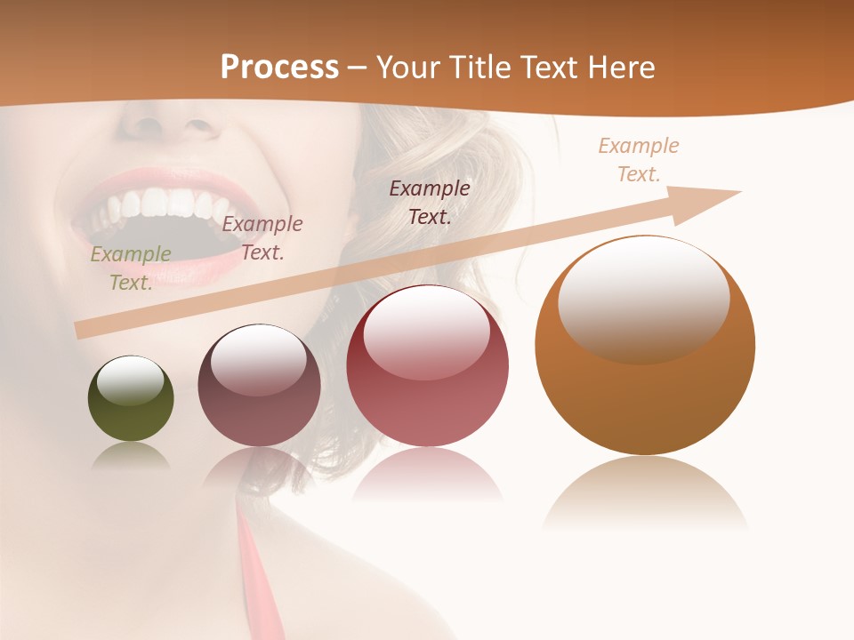 Beauty  Isolated On White PowerPoint Template