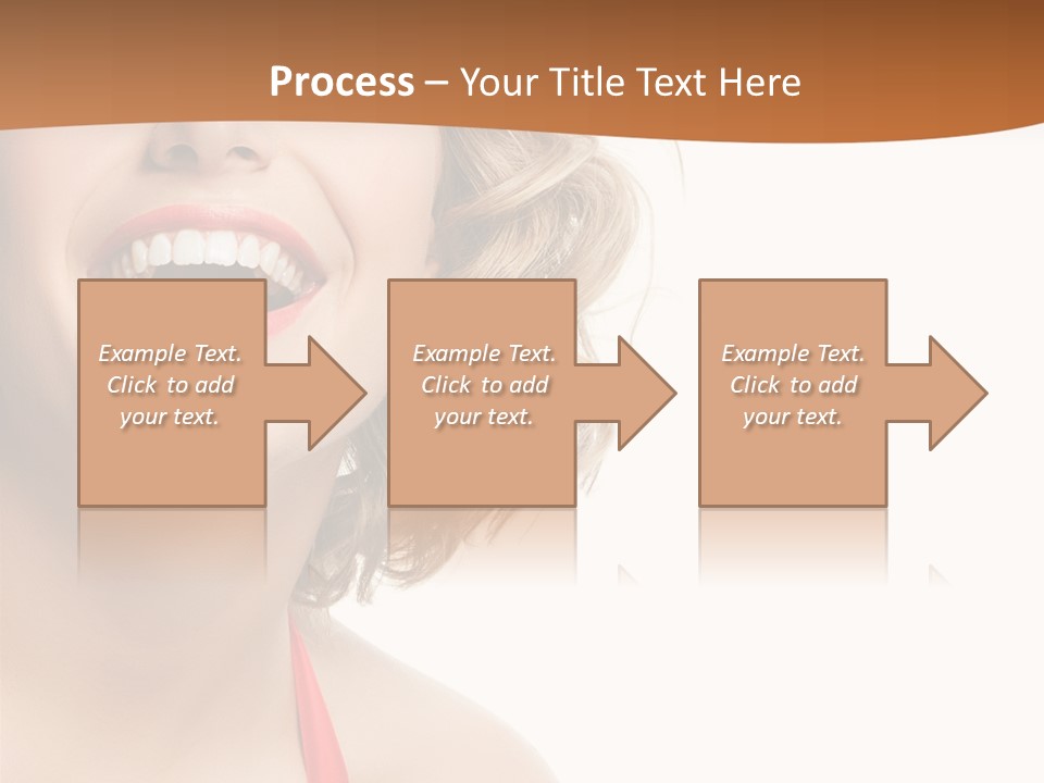 Beauty  Isolated On White PowerPoint Template