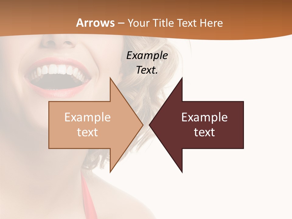 Beauty  Isolated On White PowerPoint Template