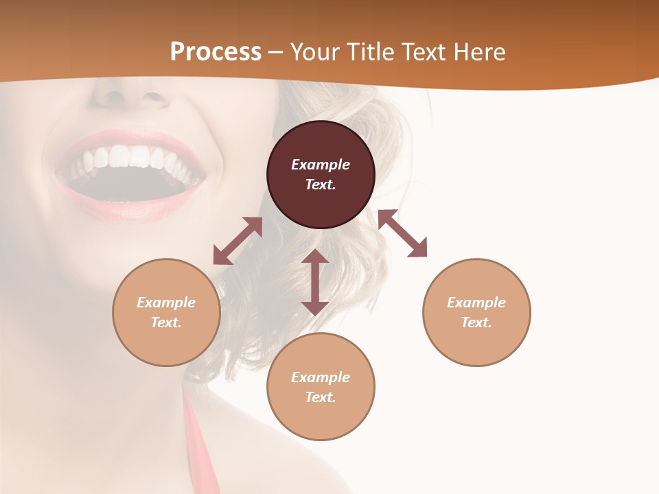 Beauty  Isolated On White PowerPoint Template