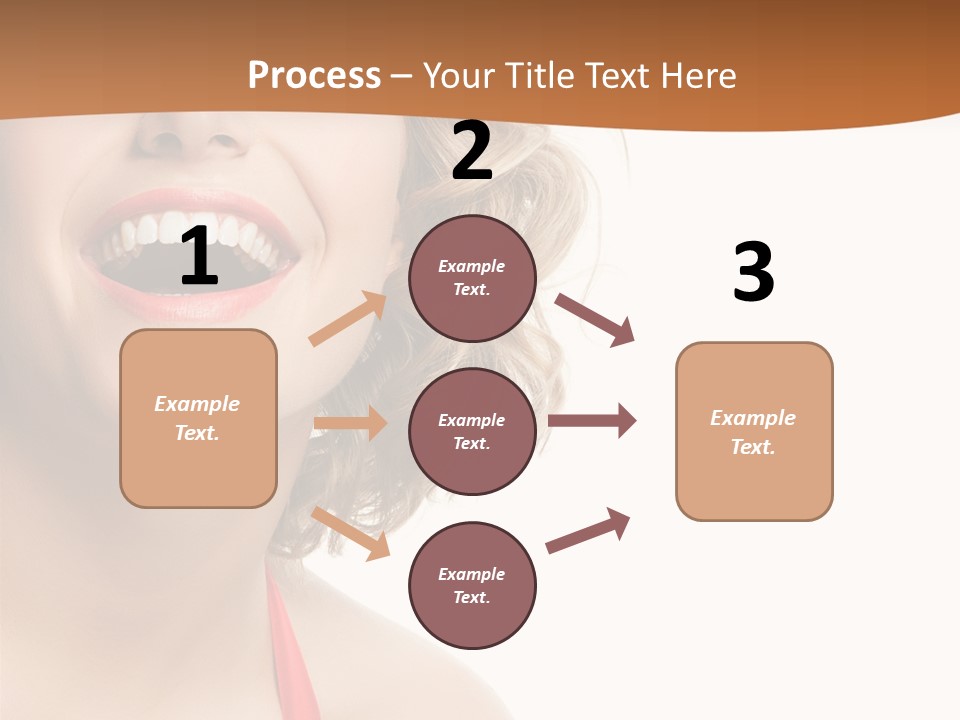 Beauty  Isolated On White PowerPoint Template