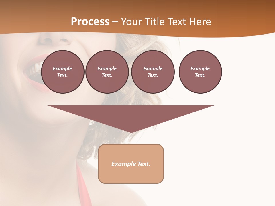 Beauty  Isolated On White PowerPoint Template