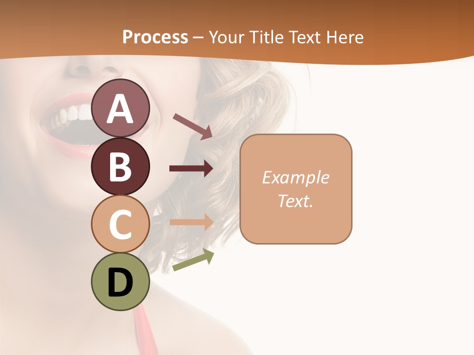 Beauty  Isolated On White PowerPoint Template